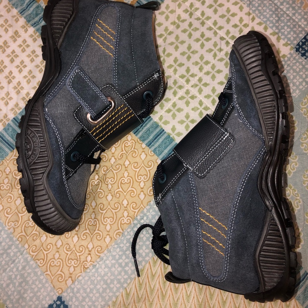 New blue denim kid sneakers